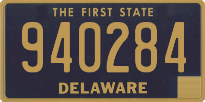 DE license plate 940284