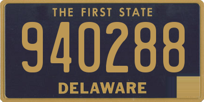 DE license plate 940288