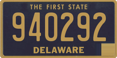 DE license plate 940292