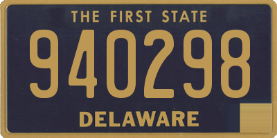 DE license plate 940298