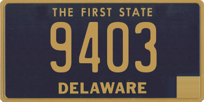 DE license plate 9403