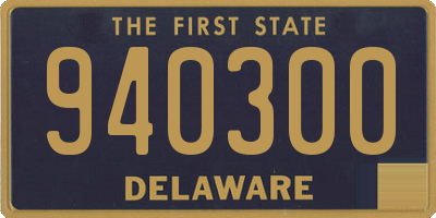 DE license plate 940300