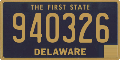 DE license plate 940326