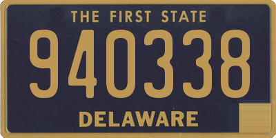 DE license plate 940338