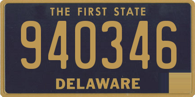 DE license plate 940346