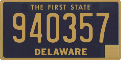 DE license plate 940357