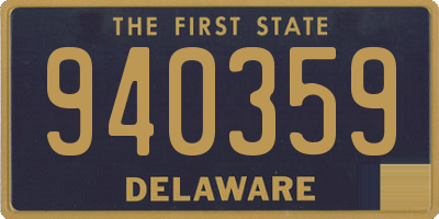 DE license plate 940359
