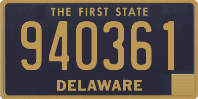 DE license plate 940361
