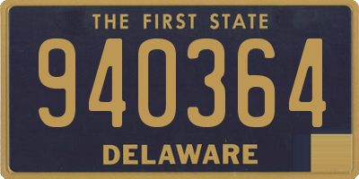 DE license plate 940364