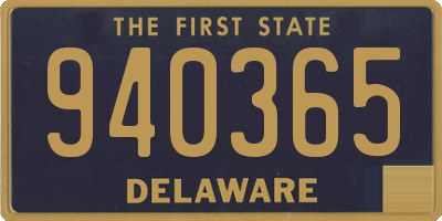 DE license plate 940365
