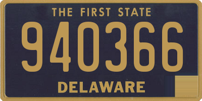 DE license plate 940366