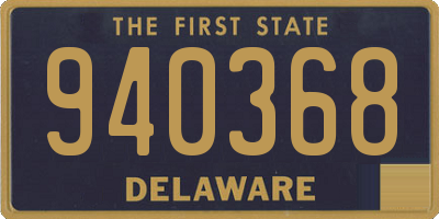 DE license plate 940368