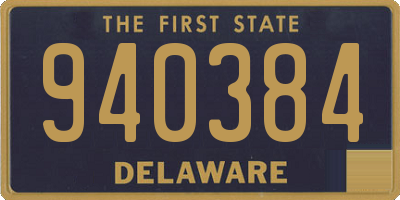DE license plate 940384