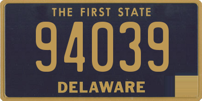DE license plate 94039