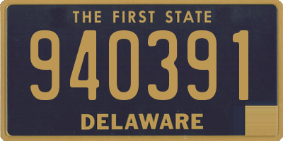 DE license plate 940391