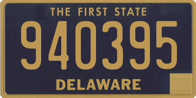 DE license plate 940395
