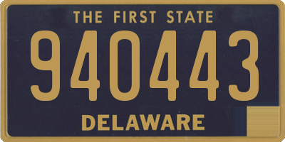 DE license plate 940443
