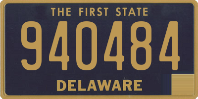 DE license plate 940484