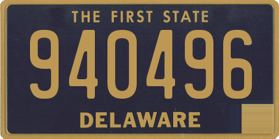 DE license plate 940496