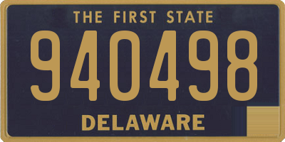 DE license plate 940498