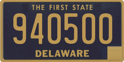 DE license plate 940500