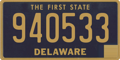 DE license plate 940533
