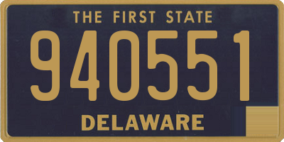 DE license plate 940551