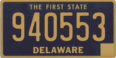 DE license plate 940553