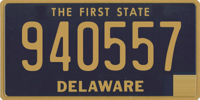 DE license plate 940557