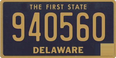 DE license plate 940560