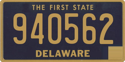 DE license plate 940562