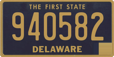 DE license plate 940582
