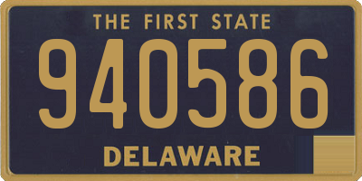 DE license plate 940586