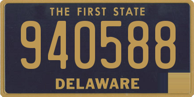 DE license plate 940588