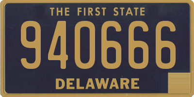 DE license plate 940666