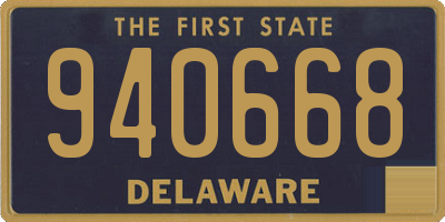 DE license plate 940668