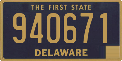 DE license plate 940671