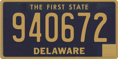 DE license plate 940672
