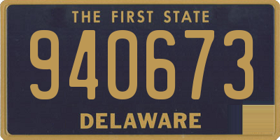 DE license plate 940673