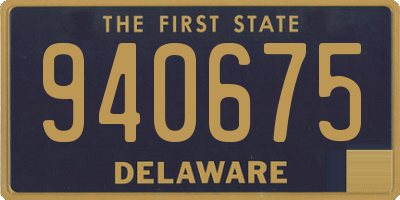 DE license plate 940675