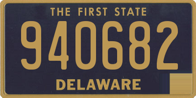 DE license plate 940682