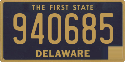 DE license plate 940685
