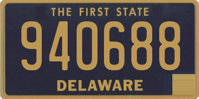 DE license plate 940688