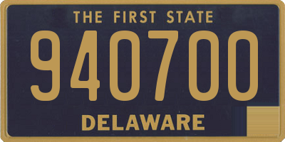 DE license plate 940700