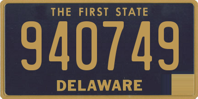 DE license plate 940749