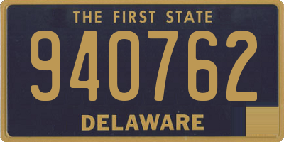 DE license plate 940762