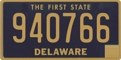 DE license plate 940766