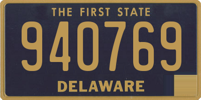 DE license plate 940769