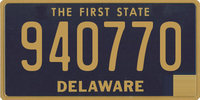 DE license plate 940770