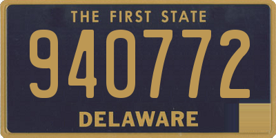 DE license plate 940772
